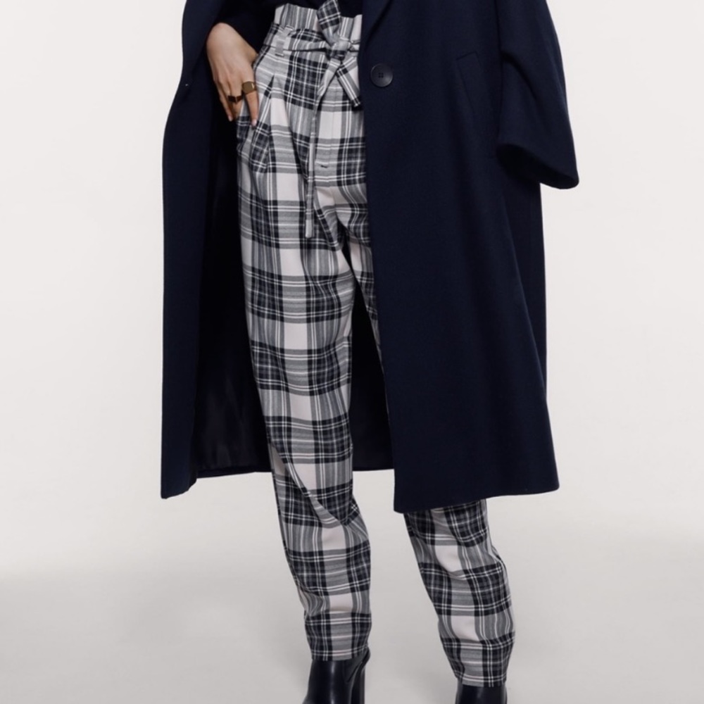 ZARA Belted Paperbag Pants